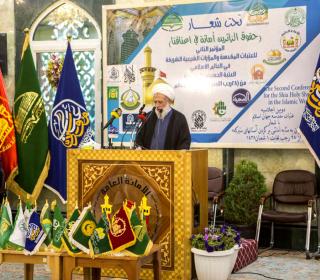 second conference of Islamic worlds holy shrines in Karbala + holy places pligrimage , meetingd and visiting of Ayatollah Mohammadi Rey Shahri