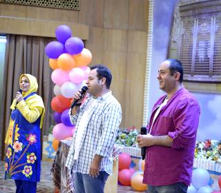 جشن کودکانه رمضان در تالار شیخ صدوق (ره) آستان مقدّس با حضور چهره های برنامه تلویزیونی محله گل و بلبل