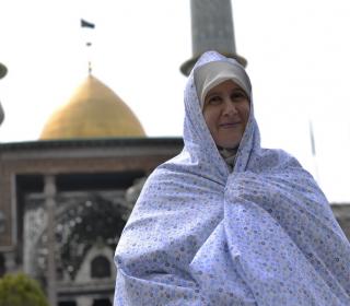 Pilgrimage and visit Mrs. Hanan ِDavar, Australian Islamic scholars of the holy shrine