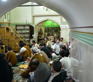 Ceremony of ITIKF( prayer seclusion)  in central mosque of holy shrine -first report-1396
