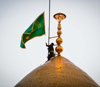 تیزر مراسم تعویض پرچم گنبد حضرت عبدالعظیم(ع) در شب ولادت آنحضرت